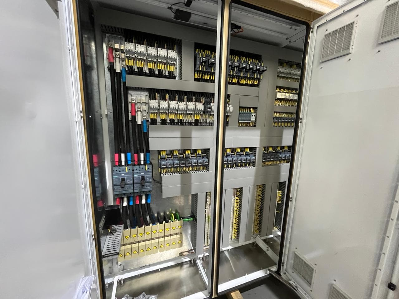 Motor control centre built for a production line.